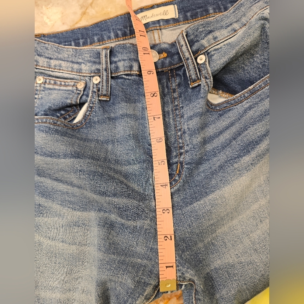 Madewell Cruiser Straight Crop Jeans  Pieced Edition Size 26 - Picture 7 of 11